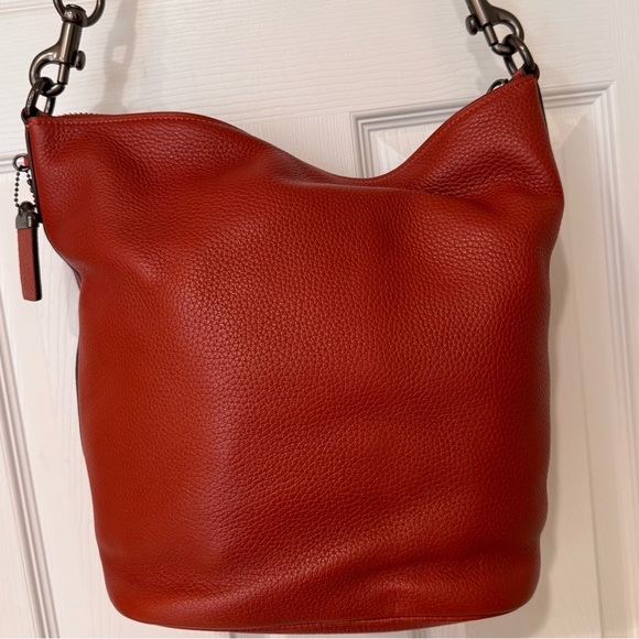 Coach 1941 Pebbled Leather Duffel in Chili - Picture 3 of 10